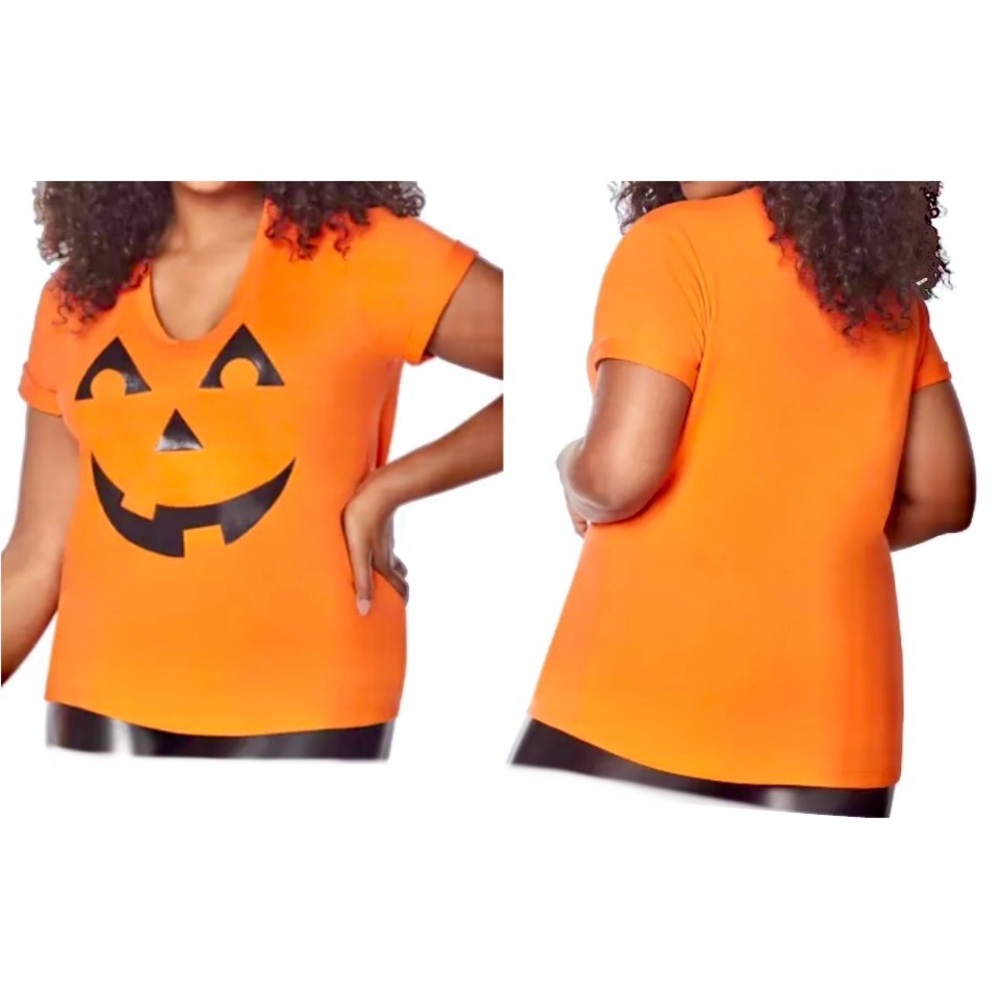 SPIRIT HALLOWEEN orange Pumpkin T Shirt size XXL NWT - Picture 2 of 6
